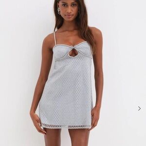 For Love and Lemons Glitter Slip Dress